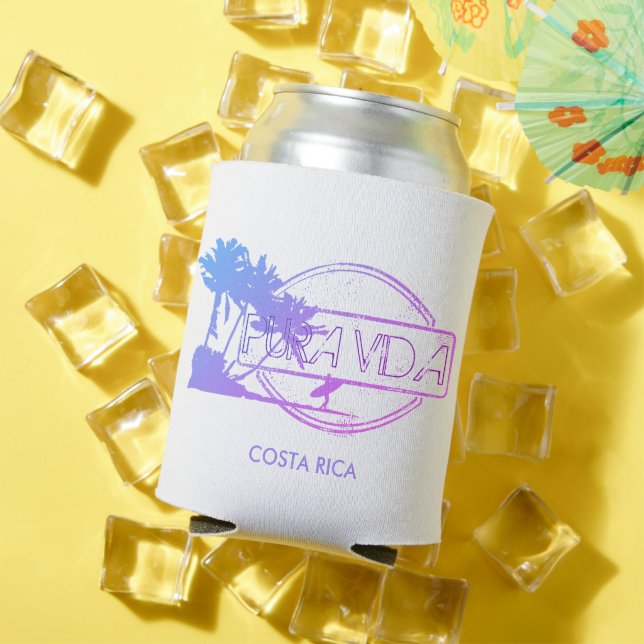 Rafraîchisseur Pour Canette Costa Rica Surf Surfer Pura Vida (Été in situ)