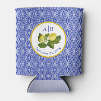 Rafraîchisseur Pour Canette Côte d'Amalfi Citron Italien & Carrelage Bleu Mong