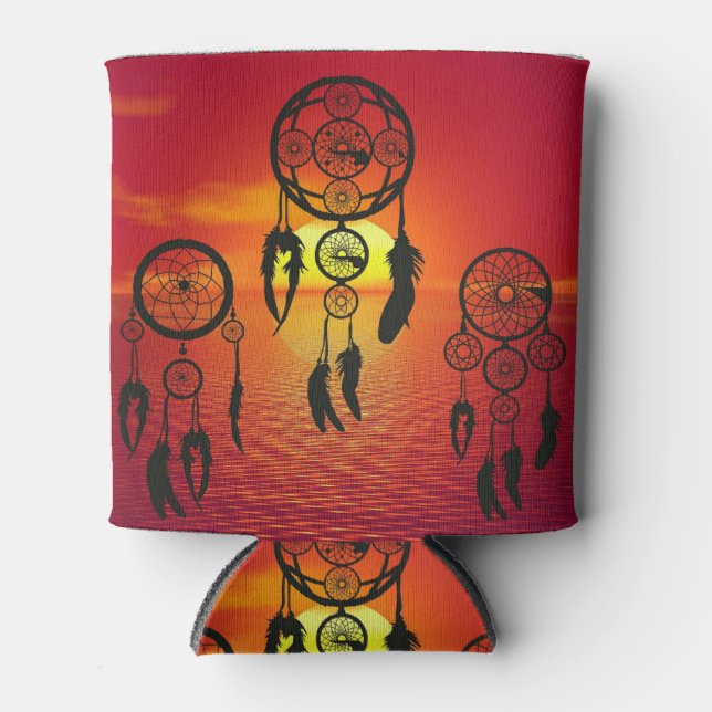 Rafraîchisseur Pour Canette Coucher de soleil Dreamcatcher (Devant)