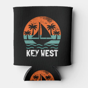 Rafraîchisseur Pour Canette Coucher de soleil rétro à Key West pour les vacanc