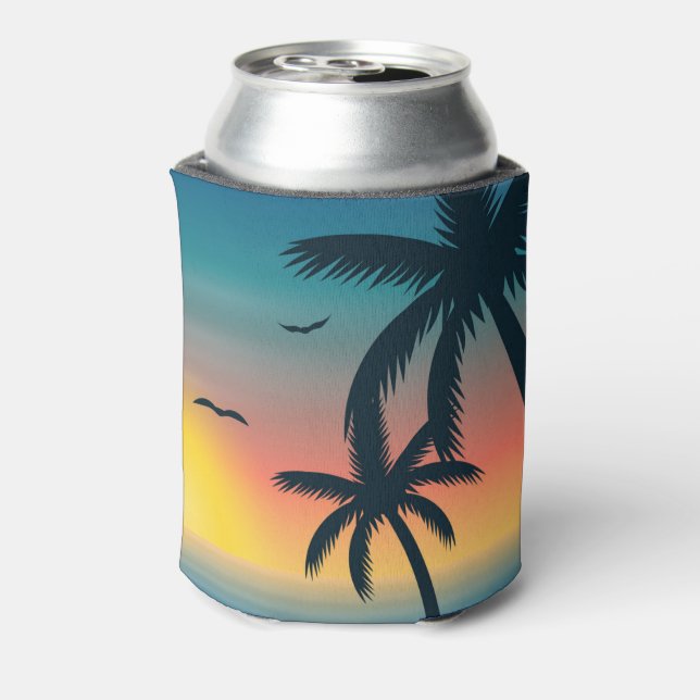 Rafraîchisseur Pour Canette Coucher de soleil tropical (Can Dos)