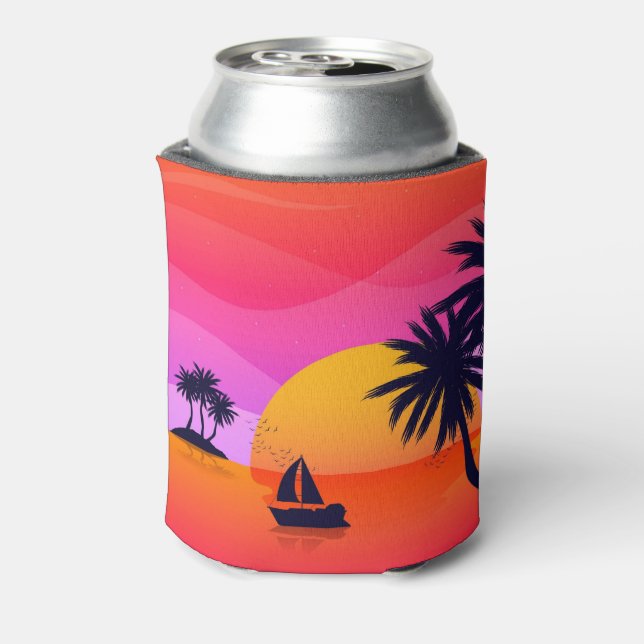 Rafraîchisseur Pour Canette Coucher de soleil tropical (Can Dos)