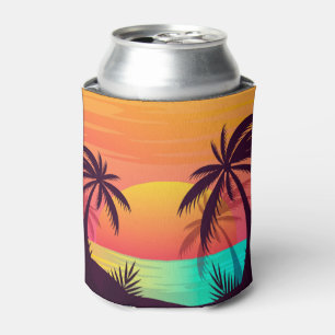 Rafraîchisseur Pour Canette Coucher de soleil tropical