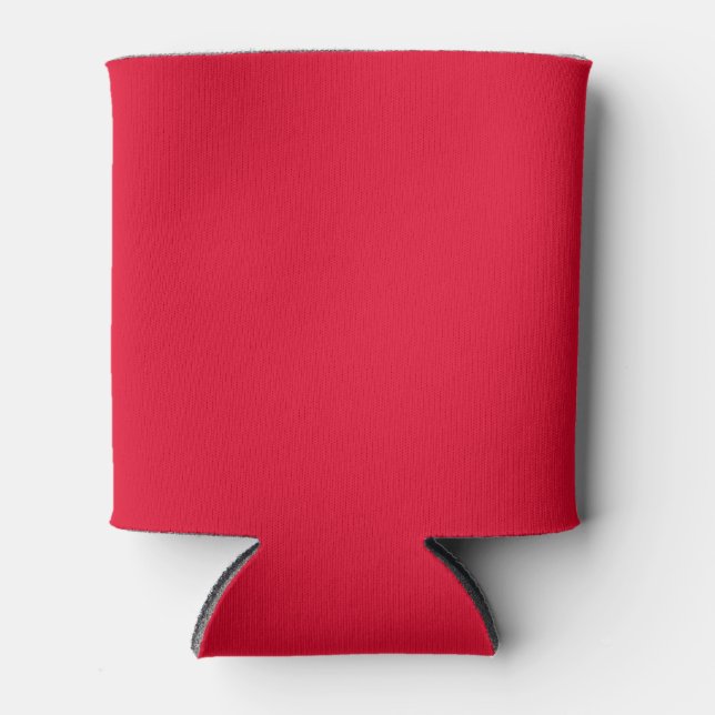 Rafraîchisseur Pour Canette Couleur Uni Rose Cerise (Devant)