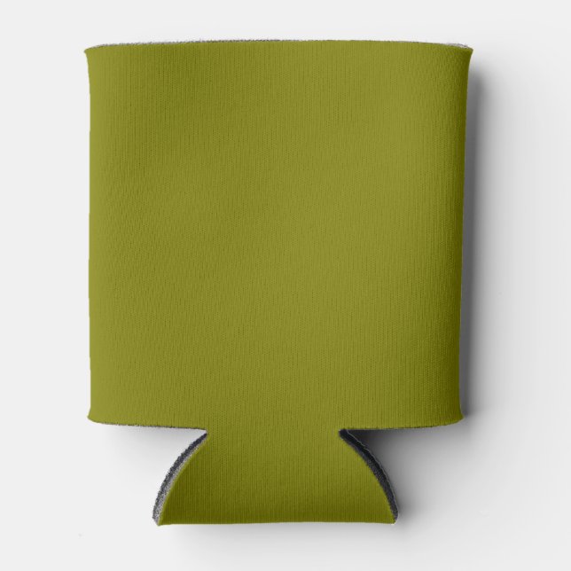 Rafraîchisseur Pour Canette Couleur unie olive chaude (Devant)