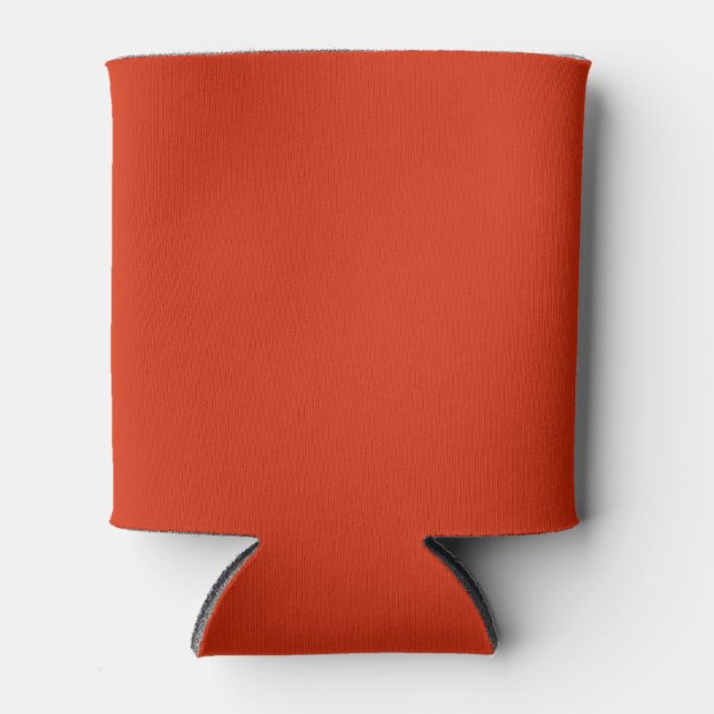 Rafraîchisseur Pour Canette Couleur unie orange sang (Devant)