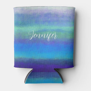 Rafraîchisseur Pour Canette Couleurs douces bleu et vert