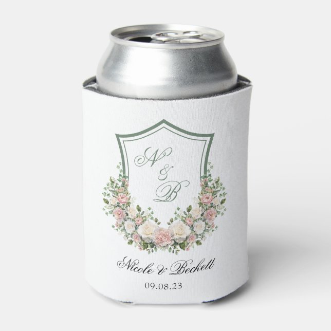 Rafraîchisseur Pour Canette Couronne florale rose (Can devant)