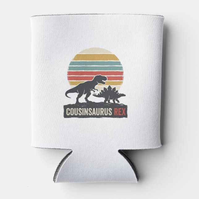 Rafraîchisseur Pour Canette Cousinsaurus Rex Funny Dinosaur Vintage Shirt Desi (Devant)