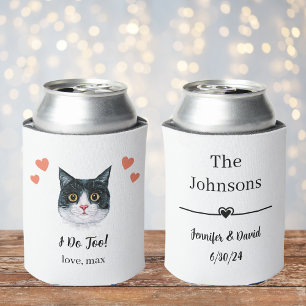 Rafraîchisseur Pour Canette Couvre-canette de mariage pour chat British Shorth