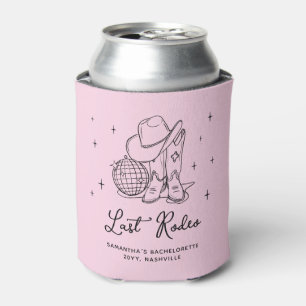 Rafraîchisseur Pour Canette Cowgirl disco rose dernier rodéo enterrement de vi