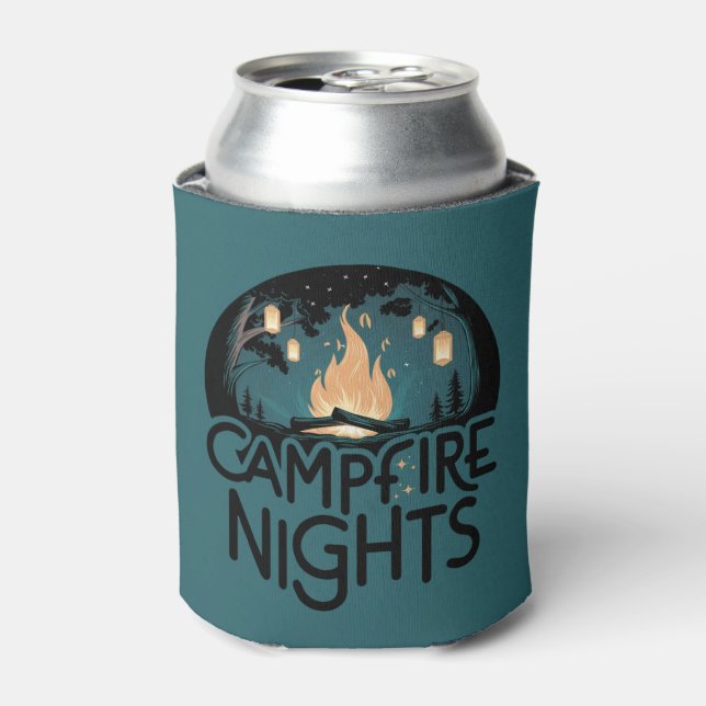 Rafraîchisseur Pour Canette Cozy Campfire Nights Rustic Outdoor Adventure (Can devant)