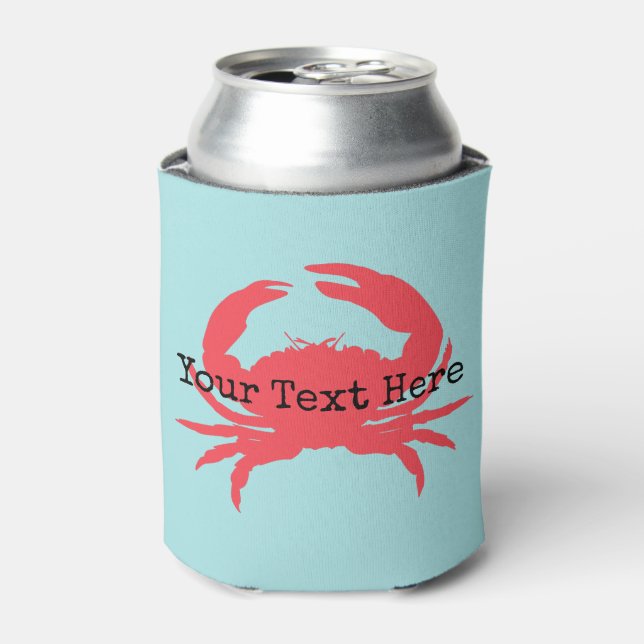 Rafraîchisseur Pour Canette Crabe de corail Personnalisé Can Cooler (Can devant)