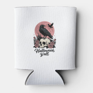 Rafraîchisseur Pour Canette Crâne de Corbeau Vintage Halloween Y’all