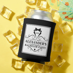 Rafraîchisseur Pour Canette Cravate noire de la partie de baccalauréat - Chois