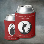 Rafraîchisseur Pour Canette Crayon personnalisé | Bachelor Golf Week-end<br><div class="desc">Crayon personnalisé | Bachelor Golf Weekend Personnalisé Can Coolers sont les gardiens parfaits pour vos amis de se souvenir de votre journée spéciale. Bravo à une fête de célibataire amusante et mémorable ! Ajoutez votre libellé personnalisé à cette conception à l'aide des cases "Modifier ce modèle de conception" situées à...</div>