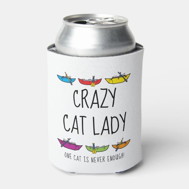 Rafraîchisseur Pour Canette Crazy Cat Lady Fun Cataft (Can devant)