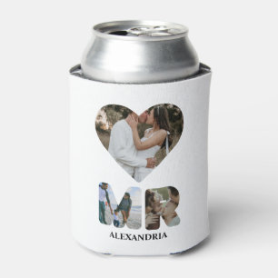 Rafraîchisseur Pour Canette Créez votre propre couple Mr et Mrs photo Matching