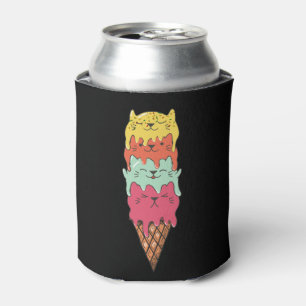 Rafraîchisseur Pour Canette Crème glacée de chats mignonne Kawaii Kittens