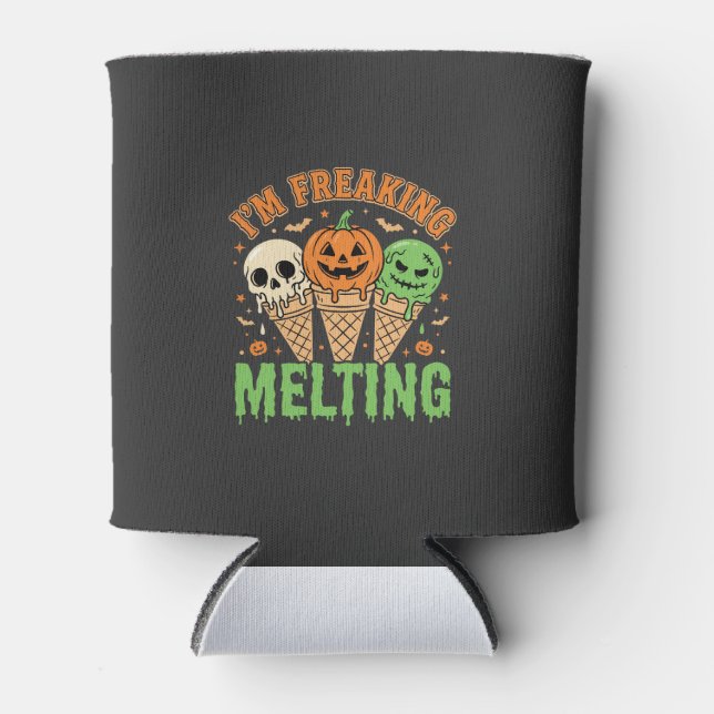 Rafraîchisseur Pour Canette Crème glacée fondue Halloween (Devant)