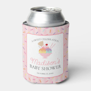 Rafraîchisseur Pour Canette Crème glacée Sundae Parsemé Baby shower sucré Favo