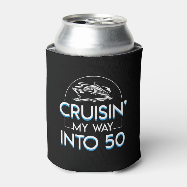 Rafraîchisseur Pour Canette Cruisin Way Into 50th Birthday (Can devant)