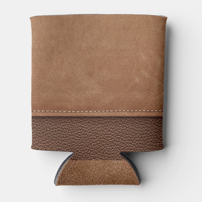 Rafraîchisseur Pour Canette Cuir pointu : gris, noir arrière - plan. (Devant)