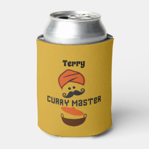 Rafraîchisseur Pour Canette Curry Master Funny Chef de Cuisine indienne