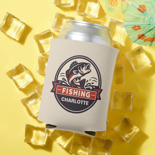 Rafraîchisseur Pour Canette Custom Name Fishing (Été in situ)