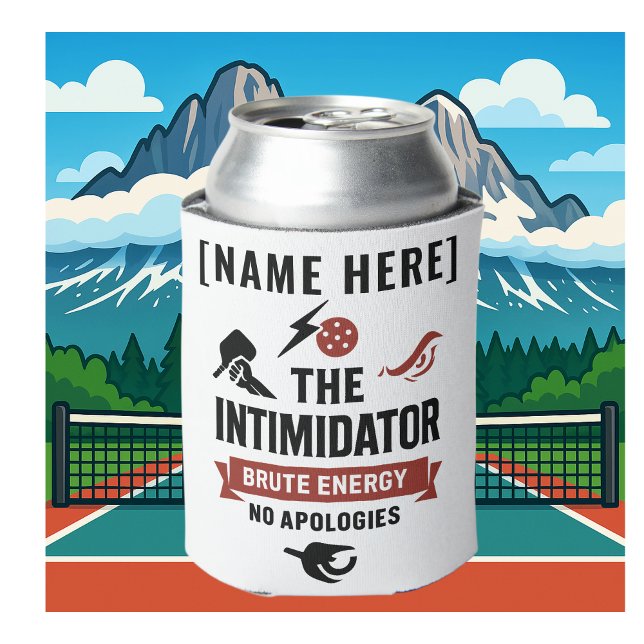 Rafraîchisseur Pour Canette Custom Name Pickleball Intimidator (PICKLEBALL PERSONALIZED NAME CAN COOLER)