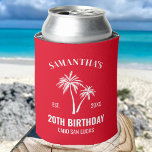 Rafraîchisseur Pour Canette Custom Vacation 20th 30th 40th 50th Birthday Squad<br><div class="desc">Vacances personnalisées 20e 30e 40e 50e Anniversaire L'Escouade peut refroidir</div>