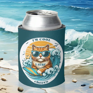Rafraîchisseur Pour Canette Cute Cool Surf de dessin