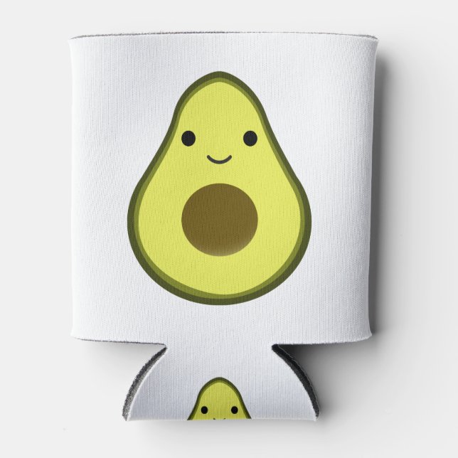 Rafraîchisseur Pour Canette Cute Kawaii Avocado (Devant)