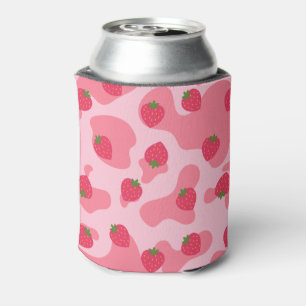 Rafraîchisseur Pour Canette Cute Kawaii Motif de la vache fraise