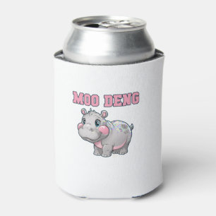 Rafraîchisseur Pour Canette Cute MOO DENG Baby Pygmy Hippo Girls Besties Crew
