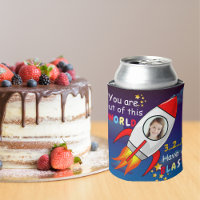 Cute Outer Space Rocket Ship Blast Off Birthday