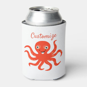 Rafraîchisseur Pour Canette Cute rouge octopus Thunder_Cove