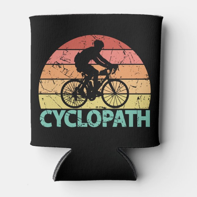 Rafraîchisseur Pour Canette Cyclopath drôle Cyclisme (Devant)