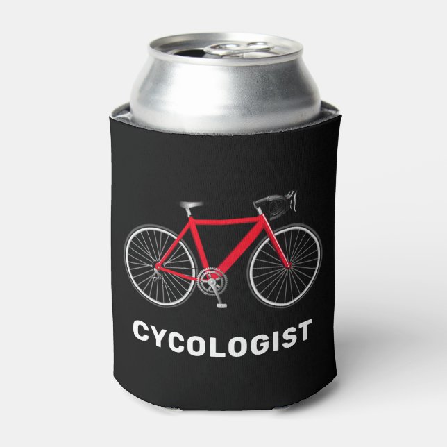 Rafraîchisseur Pour Canette Cycologiste Bicyclette rouge (Can devant)