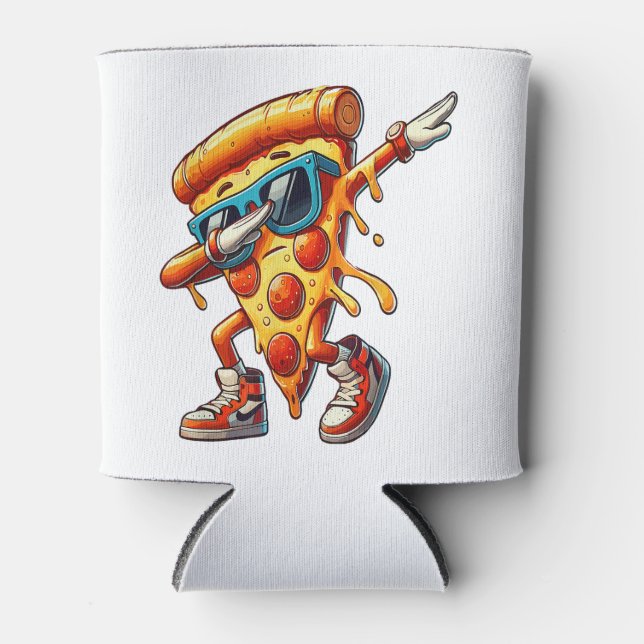 Rafraîchisseur Pour Canette Dabbing Pizza Slice Fun Graphic Tee for Food Lover (Devant)