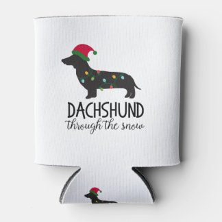 Rafraîchisseur Pour Canette Dachshund À Travers La Neige