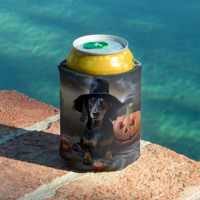 Rafraîchisseur Pour Canette Dachshund Halloween Épouvantable (Piscine in situ)