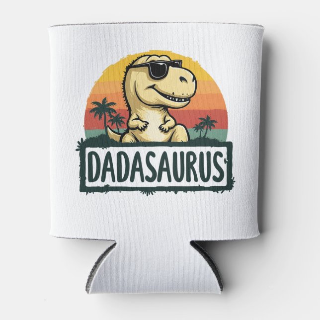 Rafraîchisseur Pour Canette Dadasaurus Dinosaur Papa Dada Saurus Fête des père (Devant)