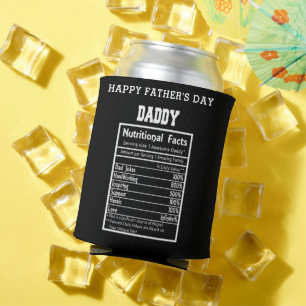 Rafraîchisseur Pour Canette Daddy Les faits nutritionnels Fête des pères peut 