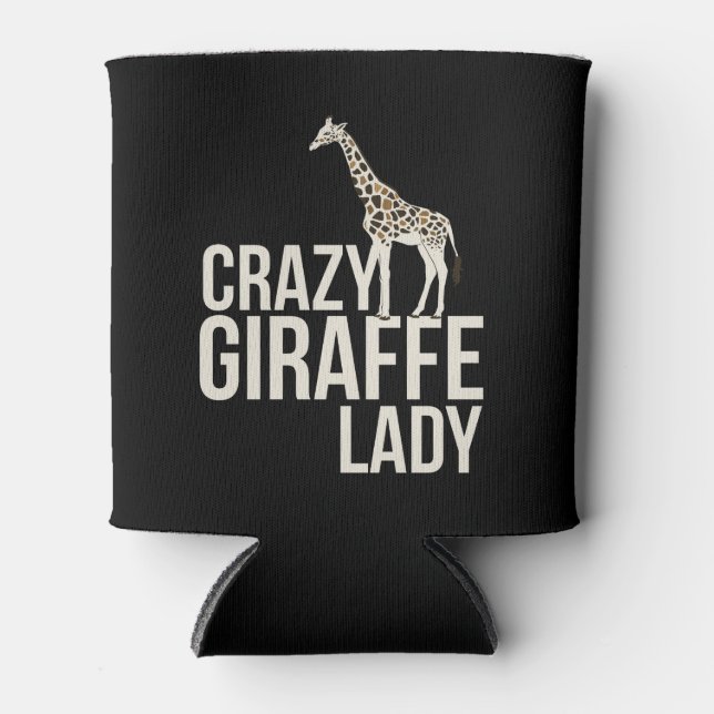 Rafraîchisseur Pour Canette Dame de la girafe folle (Devant)