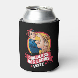 Rafraîchisseur Pour Canette Dames de chats sans enfants votent chien The Rivet