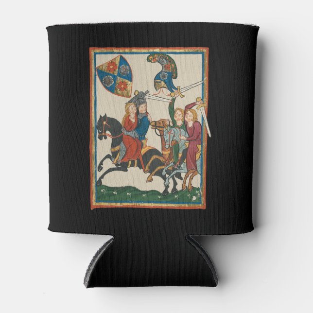 Rafraîchisseur Pour Canette Damsel In Distress, Art Médiéval Du XIVe Siècle (Devant)