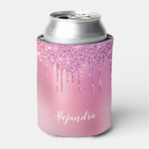 Rafraîchisseur Pour Canette De superbes gouttes d'or rose rose et de parties s