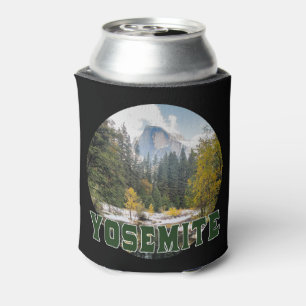 Rafraîchisseur Pour Canette Demi-dôme en automne, avec le texte "Yosemite"