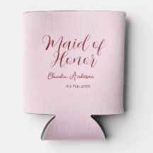 Demoiselle d'honneur mauve nom date rose pastel ma